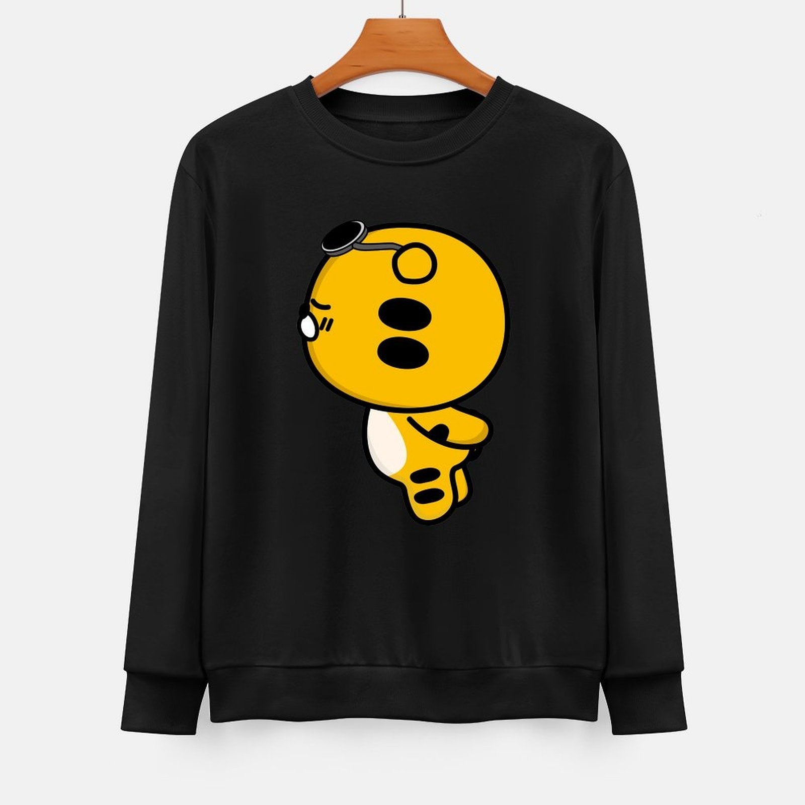 Front Patterned Long Sleeve TopLightweight Vintage